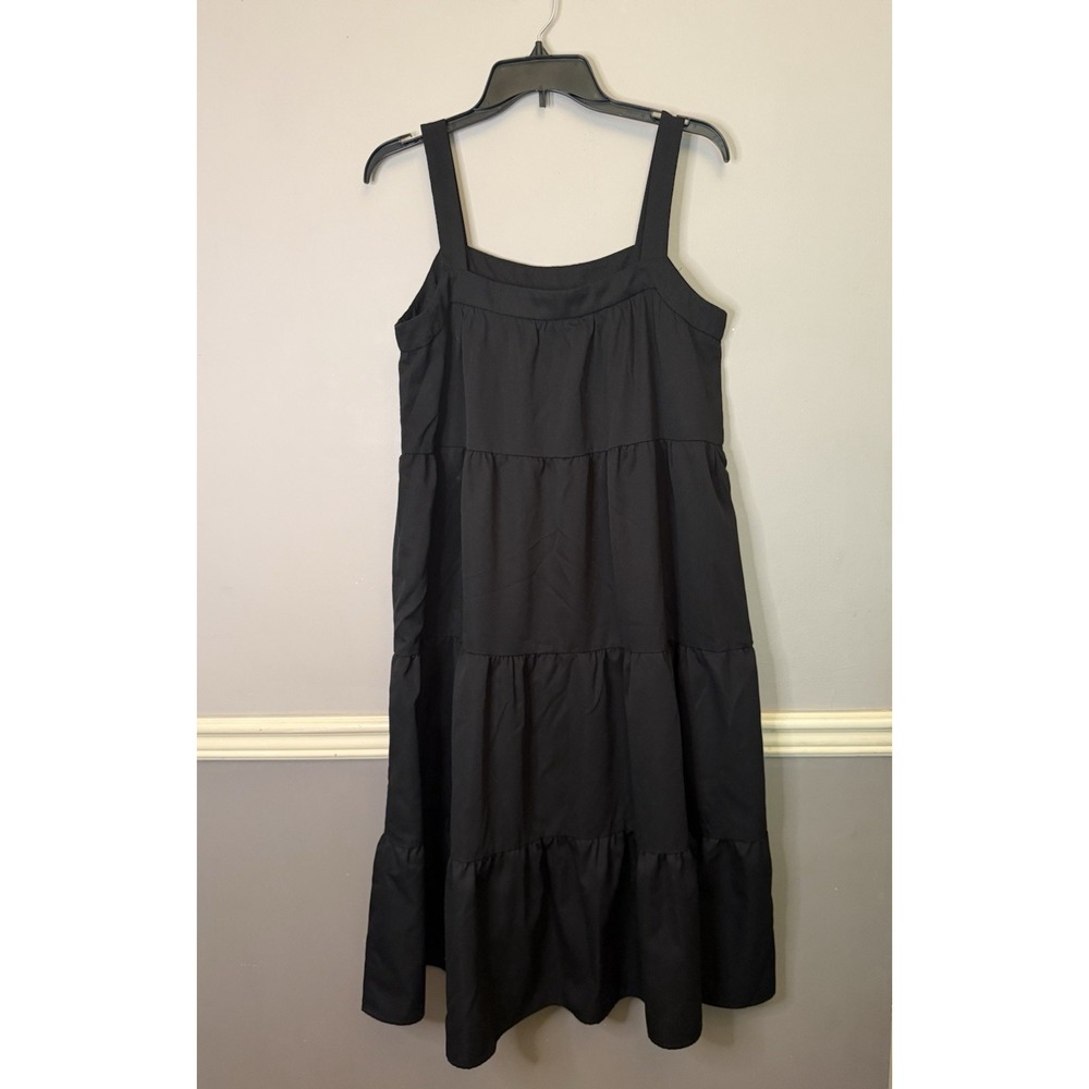 Shein SHEIN‎ Solid Tiered sunDress - womens size M